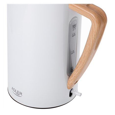 Adler | Kettle | AD 1347w | Electric | 2200 W | 1.5 L | Stainless steel | 360° rotational base | White - 5